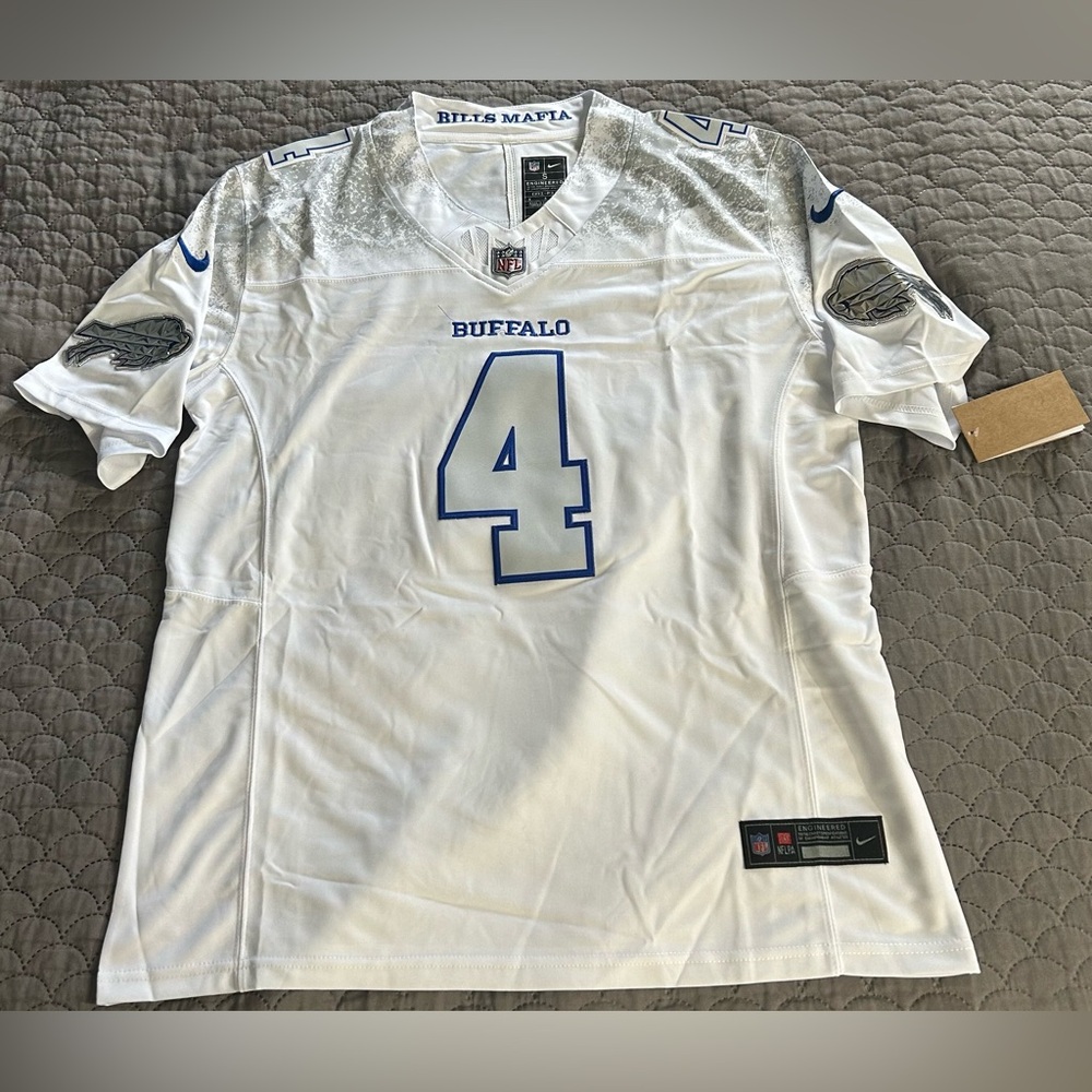 Nike Buffalo White and Silver Jersey